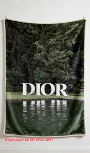 Dior Lake Reflection Flannel Sofa Blanket D304